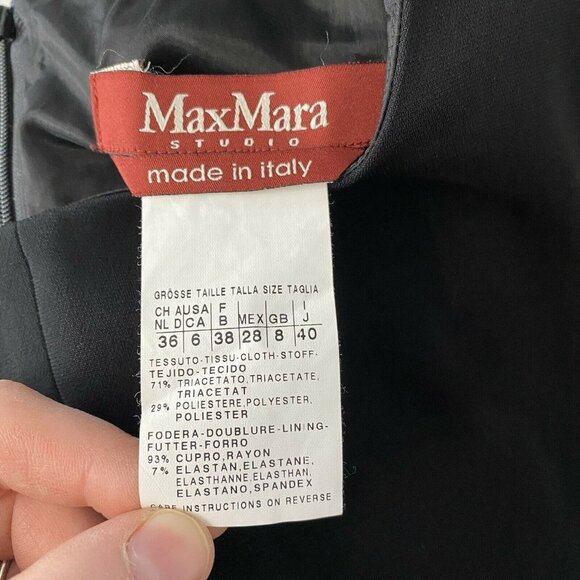 MaxMara Elegant Black Dress - Picture 6 of 10